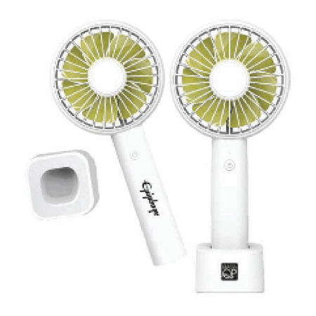7 Blade Handheld Mini Fan With Built-in Battery