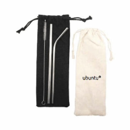 3-in-1 Premium Stainless Steel Drinking Straw Canvas Set