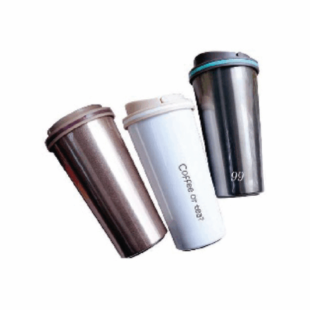 S.BUCKS Coffee Stainless Steel Thermos  Mug With Safety Lock Design