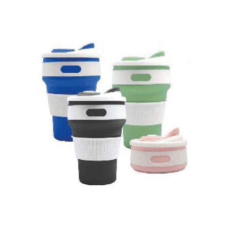 Collapsible Silicone Travel Cup With Collapsible Design