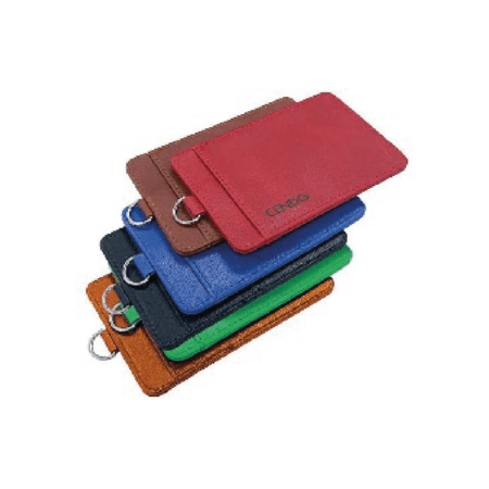 Faux Leather Slim ID Tag Holder