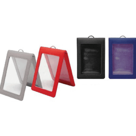 Two Way PU ID Holder With Velcro