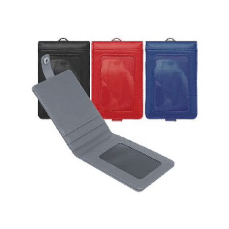 Smooth PU ID Holder Flip Open Wallet