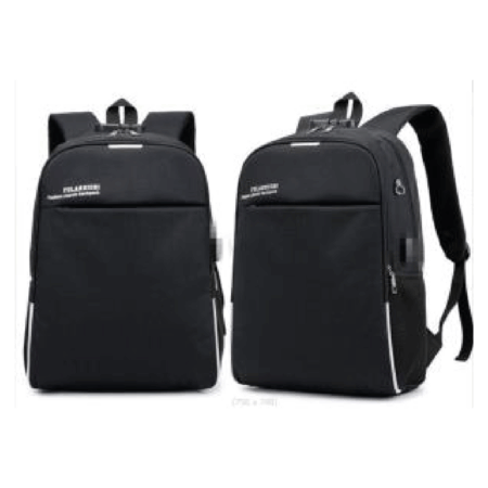 Nylon Laptop Backpack With  USB Port