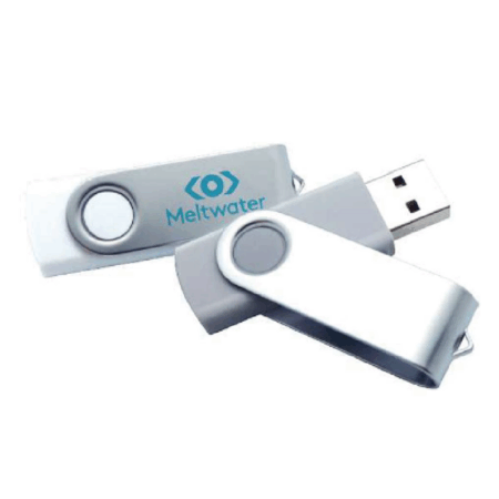 Metal Swivel Rubber Coated USB Flash Drive