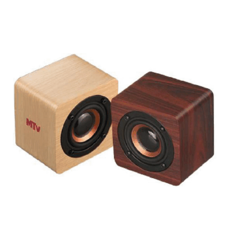 Mini Wooden PURE Sound Bluetooth Speaker With Built-In Battery