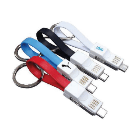 USB 3-in-1 Charging Cable Magnet Key Chain