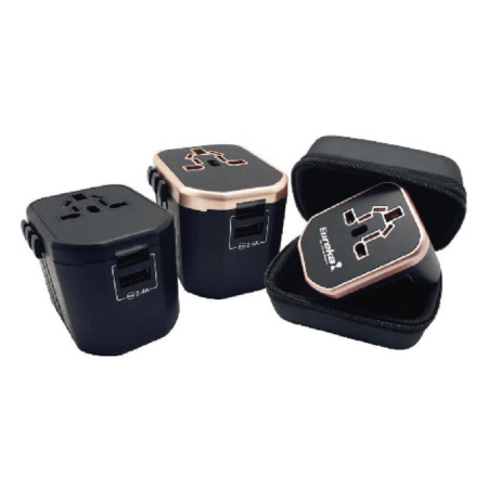 Premium Travel Adapter Dual USB Hub With  (2.4A) Quick Charge