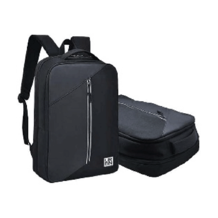15.6" Casual PU Laptop Backpack With USB Port