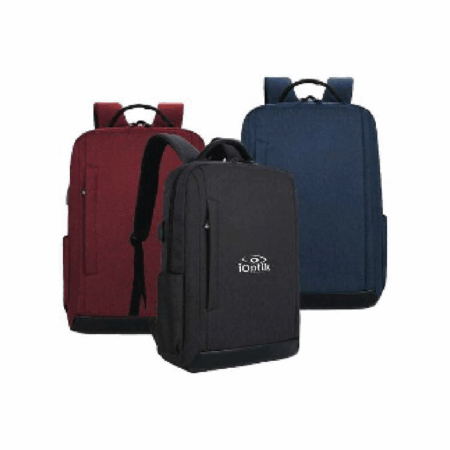 15.6" UNI Water Repellent Laptop Backpack With External USB Port