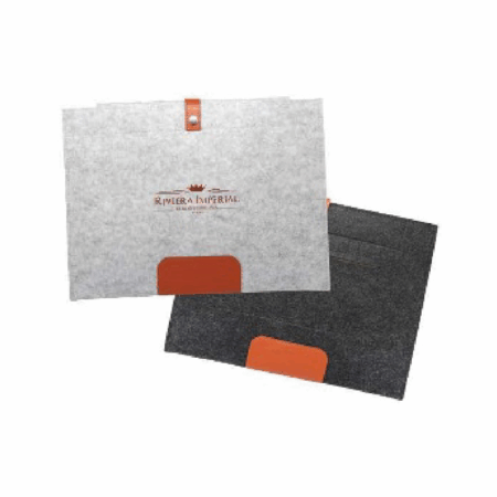 13" Premium Wool Felt Strap MacBook Sleeve