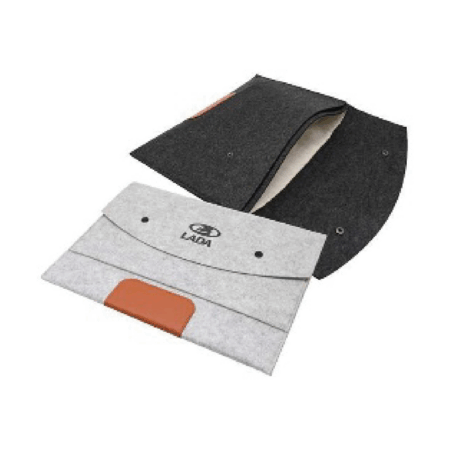 Premium 13" Felt PU Two Compartment iPad Sleeve