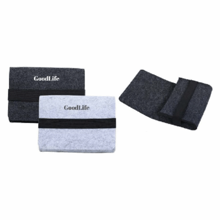 Mini Elastic Strap Felt Gadget Pouch