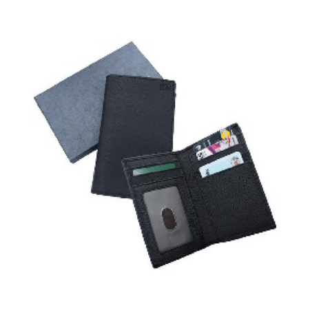 RFID Safe G. Leather Travel ID & Card Wallet