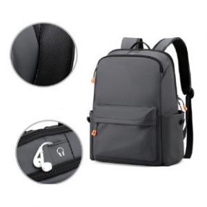 Nylon Laptop Backpack With Earphone Slot