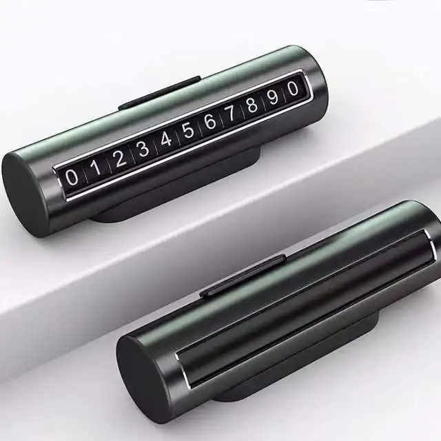 Creative Phone Number Hidden Metal Roller Temporary Parking Sign - Image 5