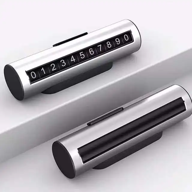 Creative Phone Number Hidden Metal Roller Temporary Parking Sign - Image 6