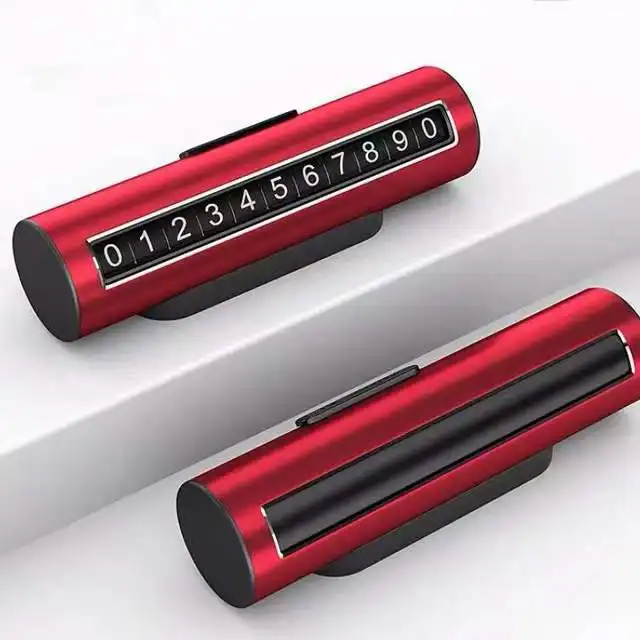 Creative Phone Number Hidden Metal Roller Temporary Parking Sign - Image 7