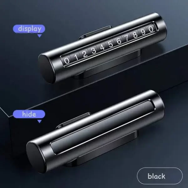 Creative Phone Number Hidden Metal Roller Temporary Parking Sign