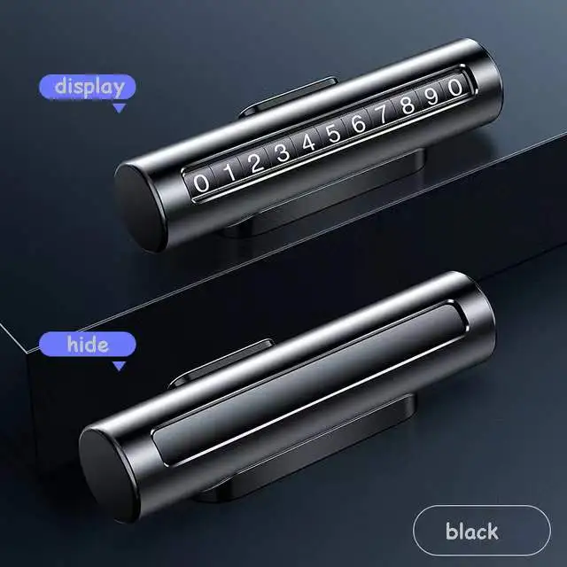 Creative Phone Number Hidden Metal Roller Temporary Parking Sign