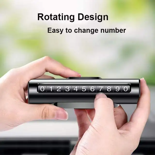 Creative Phone Number Hidden Metal Roller Temporary Parking Sign - Image 2