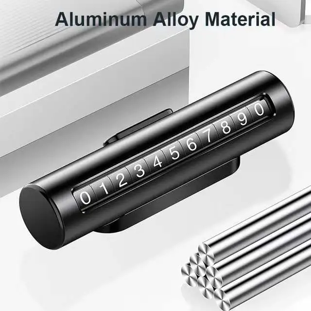 Creative Phone Number Hidden Metal Roller Temporary Parking Sign - Image 4