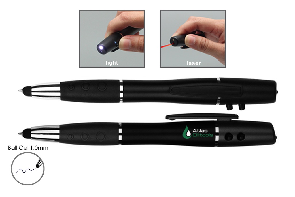 MIB - LED, Laser Pointer & Stylus Ball Gel Pen - Image 3